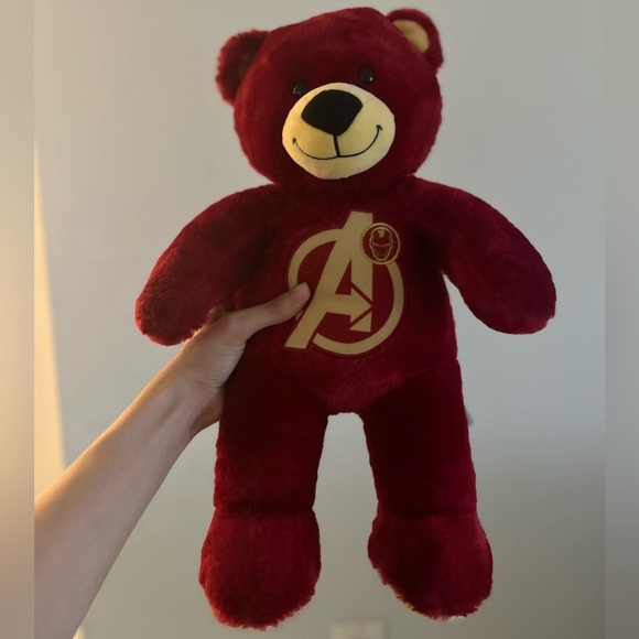 Build-A-Bear Red Marvels Avengers Stuffed Bear - Picture 1 of 8